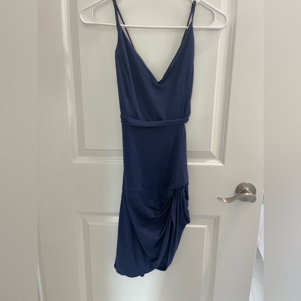 Sexy short blue dress